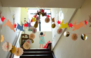 inside a school with stairs and decorations for Pennsylvania School District Insurance